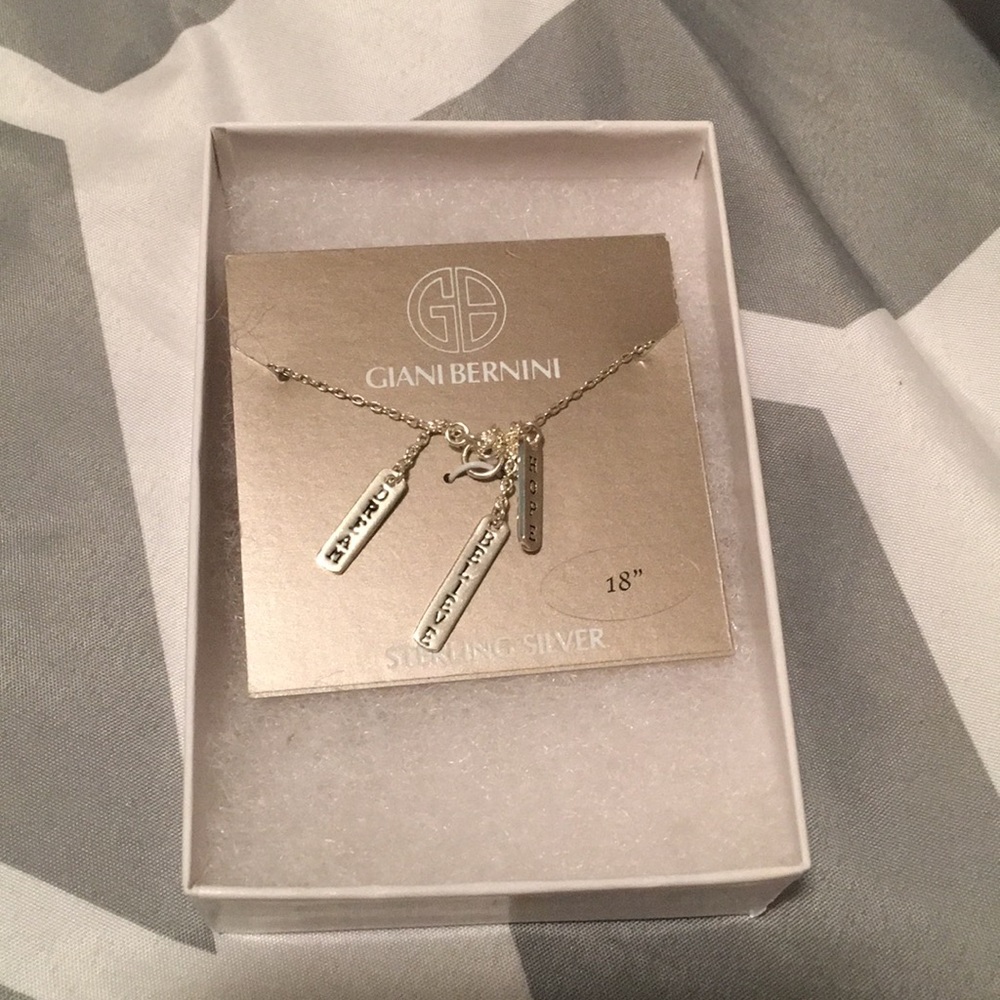 Silver inspiration never worn necklace
